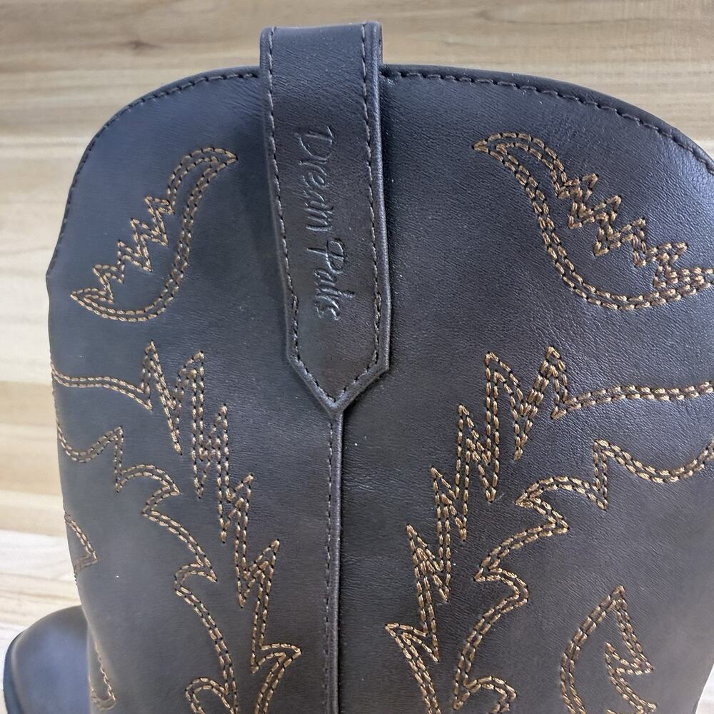 Dream Pairs Kids Girls Cowgirl Western Boots Mid Calf Boots Riding Boots Size 3Y - Picture 8 of 11